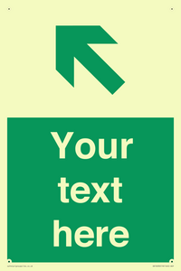 Custom Safe condition: Green Up left arrow